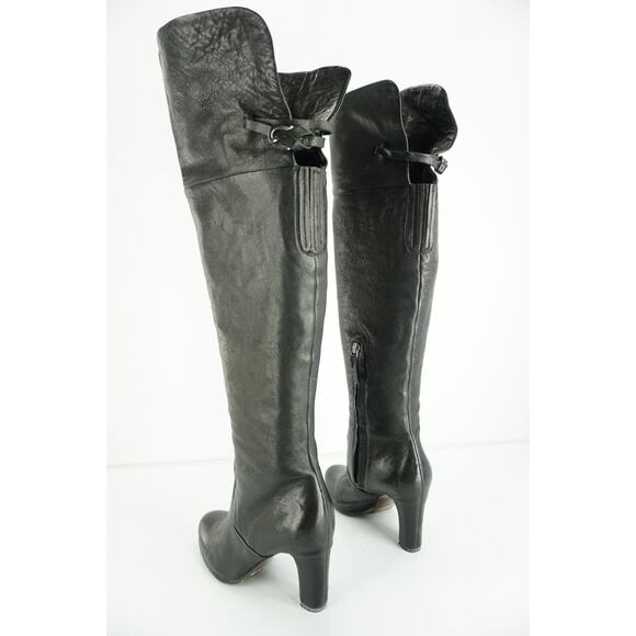 Sam Edelman Black Leather 'Sable' Over the Knee High Heel Boots size 5 New $249 - Picture 4 of 12
